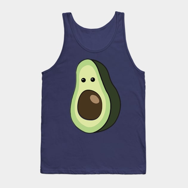 Poke face - funny avacado Tank Top by AwesomMT